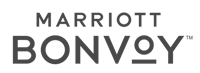 The image contains the Marriott Bonvoy logo, which includes the text "Marriott Bonvoy" in a stylized font on a white background.