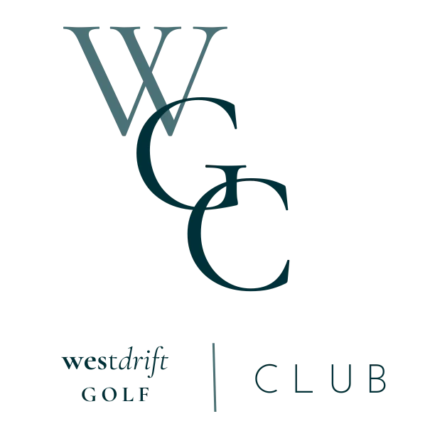 The image shows a logo with overlapping letters "WGC" and the words "weredrift golf club" below them.