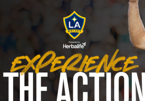 Promotional poster for LA Galaxy urging fans to 